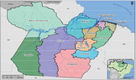 Figura 8 - Mapa das Regiões de Integração do Pará