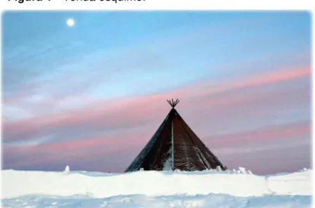Figura 2  -  Iglus (igloo), abrigos construídos com neve pelos esquimós. 