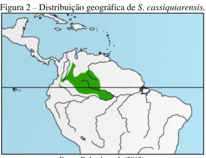 Figura 2  –  Distribuição geográfica de S. cassiquiarensis. 