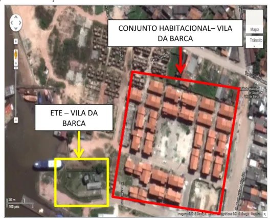 Figura 4: Localização da ETE - Vila da Barca 