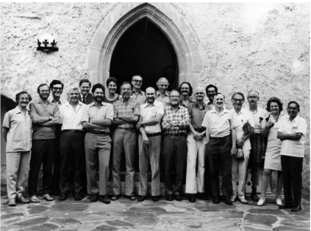 Figure 1 - Group photograph of the participants of the 1974 Burg Wartenstein Symposium, The Role of Natural Selection in Human Evolution
