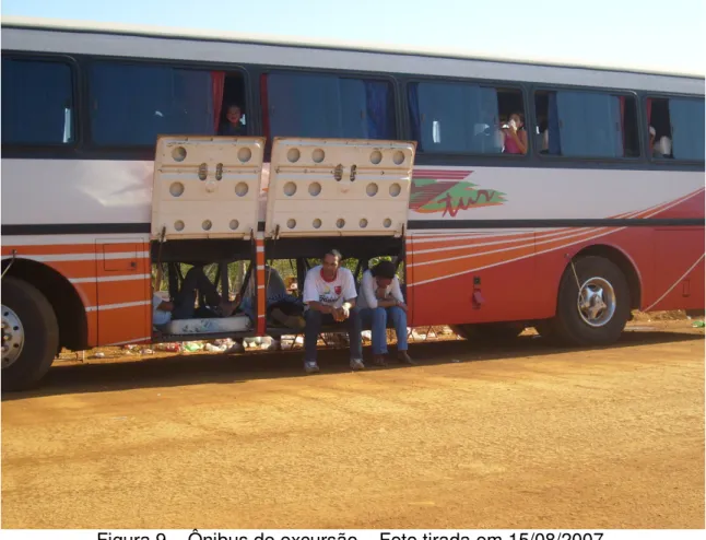 Figura 9 – Ônibus de excursão.   Foto tirada em 15/08/2007. 