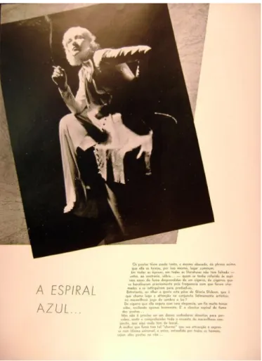 Figura 06: Foto da atriz Gloria Dickson segurando um cigarro,  publicada na edição da Ilustração Brasileira de junho de 1938.