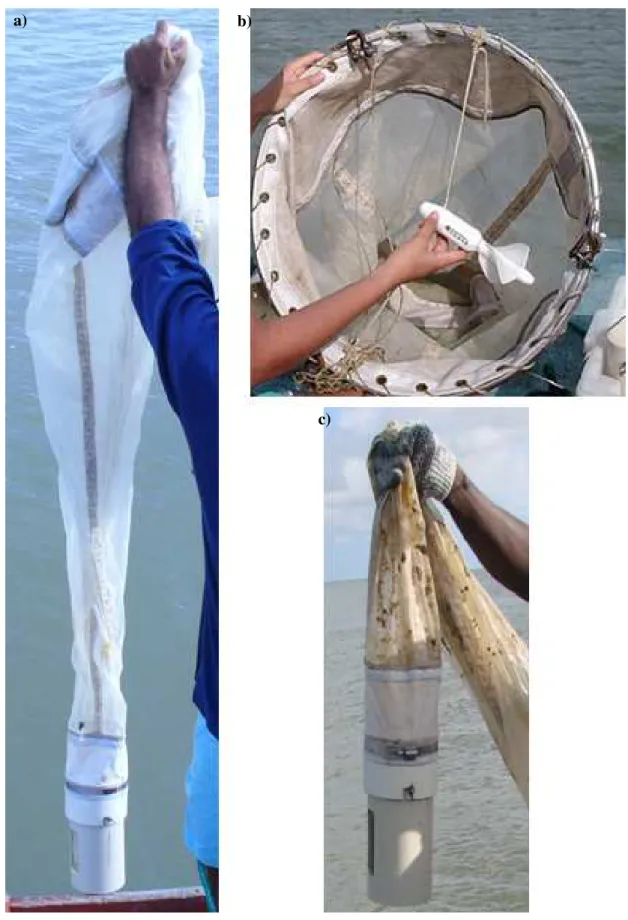 FIGURA 5: Rede cônico-cilíndrica utilizada para a obtenção das amostras de zooplâncton no estuário do  Rio Marapanim (PA), no período de agosto de 2006 a julho de 2007