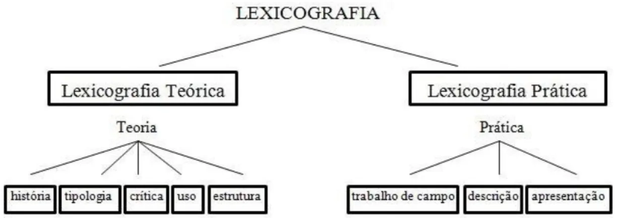Figura 1 – Ramos da Lexicografia 