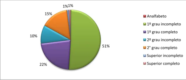 Gráfico 2 : Escolaridade. 