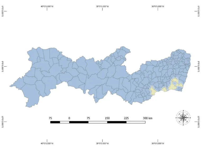 Table 1. Anti-Neospora caninum antibody prevalence in female water  buffaloes from the Agreste and Zona da Mata mesoregion of the State  of Pernambuco, northeast Brazil.