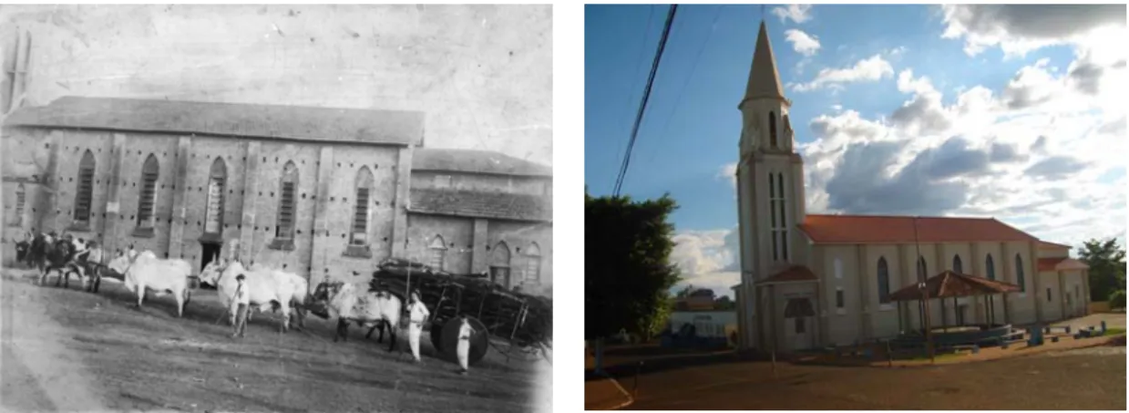 Foto à esquerda: Igreja de Santana. Data não identificada. 