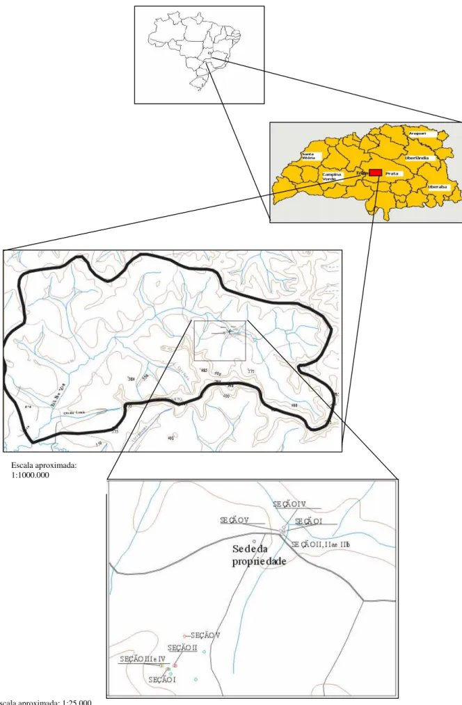 Figura 01: Mapa de Localização da área de estudo  Autor: OLIVEIRA.L.F.M, adaptado VIEIRA.W.C