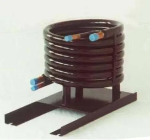 Figura 3.8 - Trocador de calor tipo Tube in Tube  de 5 TR fabricado pela empresa  ACP     Termotécnica e utilizado na bancada experimental