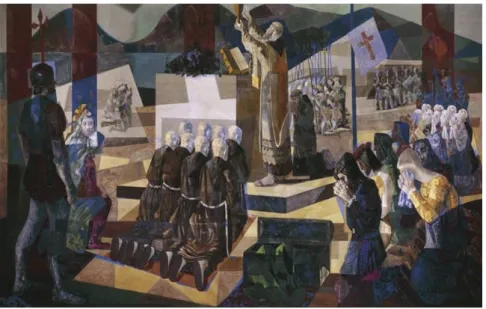 Figura 03: Cândito Portinari. A Primeira Missa no Brasil, 1948. 
