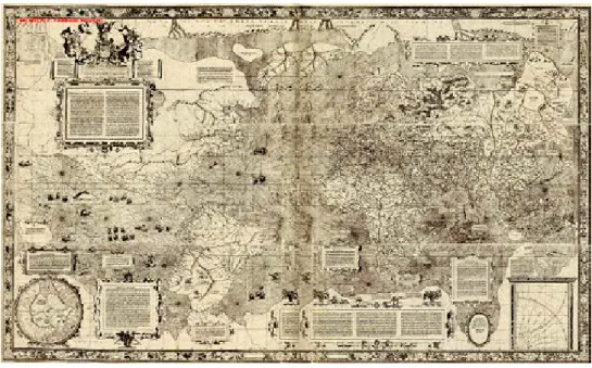 Mapa de Mercator (final do séc XVI)