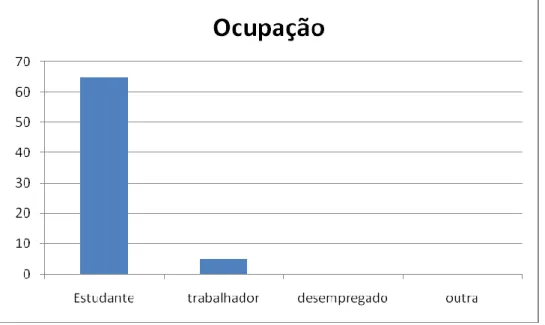 Gráfico 1: Ocupação dos entrevistados 