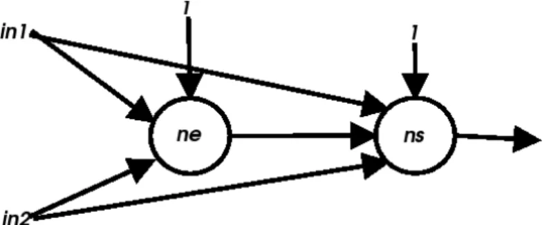 Figura 4.1: Esquema da RNA gerada pela função gate
