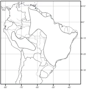 Figura 1 - Mapa de distribuição do gênero Polygala subgênero Ligustrina.