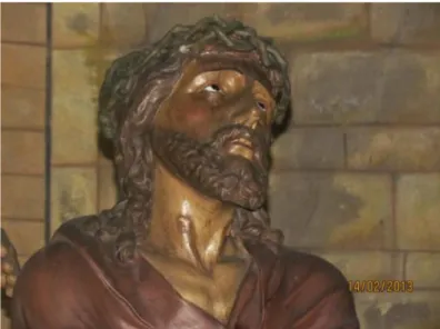 Figura   29   -­‐   Detalhe   Cristo   –   Capela   Coroação   de   Espinhos   –   Braga   –   acervo   da   autora    