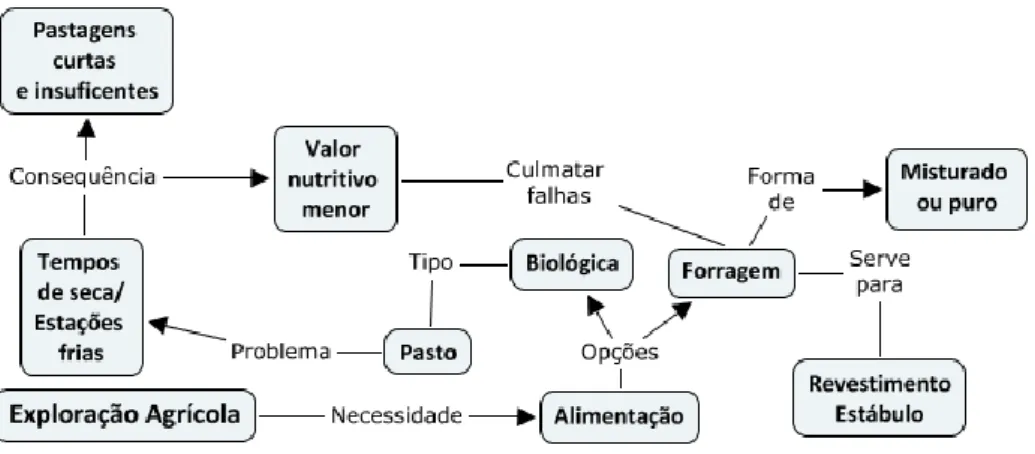 3. Mapa conceptual de objetos de  gestão de uma exploração agrícola  