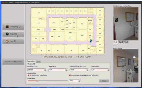 Figura 9 - Demo de um software baseado em Visão por Computador 