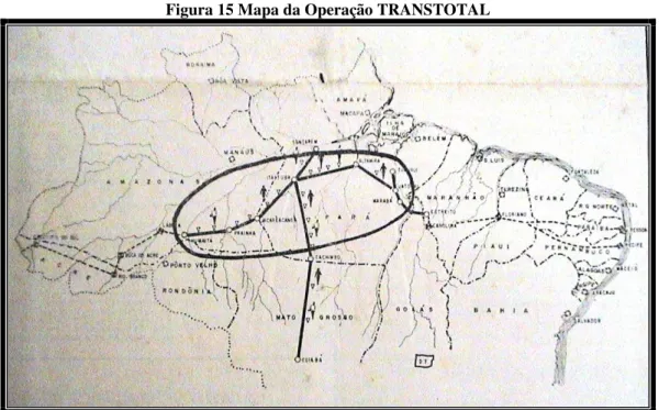 Figura 15 Mapa da Operação TRANSTOTAL 