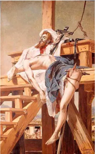 Figura 2: Pedro Américo. Tiradentes Esquartejado, 1893, óleo s/ tela, 270 x 165 cm. 