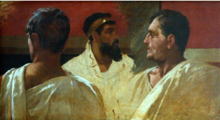 Figura 11: João Gomes Correa de Farias. Romanos no Fórum, 1909, óleo s/tela. 50 x 90 cm