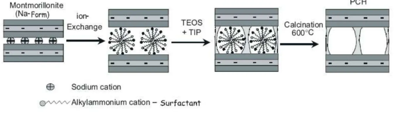 Figura 3.4.1- Formação de PCHs, (Chmielarz et al., 2009). 