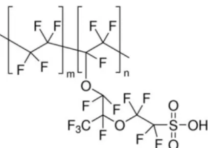 Figura 4 - Estrutura do Nafion ® [27].