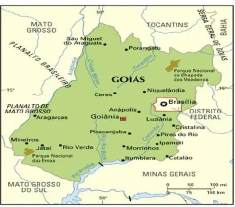 Figura 2: Mapa Geográfico de Itumbiara. 