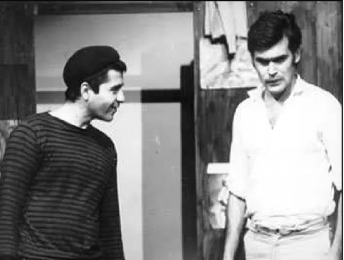 Figura 11: Dois perdidos numa noite suja, 1966, São Paulo, Teatro de Arena. Fotografia p&amp;b