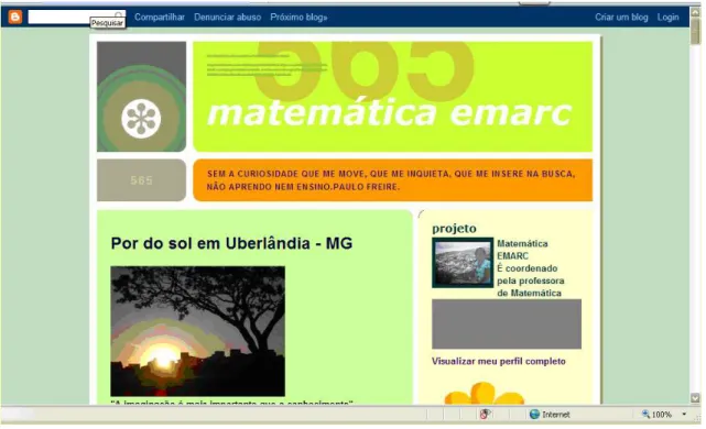 Figura 11: Blog  –  Matemática EMARC 
