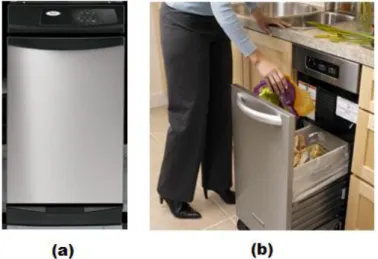 Figura 18- Compactadores domésticos (a) Whirlpool e (b) KitchenAid  [10] . 