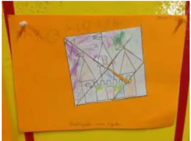 Figura 8: Tangram pintado, recortado e construído 
