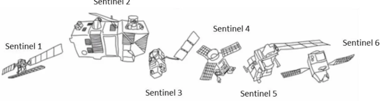 Figure 3 – Sentinel satellites constellation (Source: