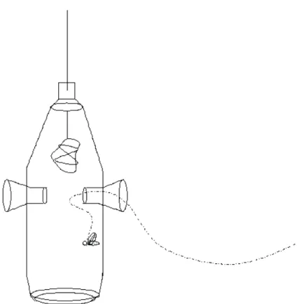 Figura  4.  Esquema  da  armadilha  utilizada  para  coleta  de  machos  de  Euglossini.