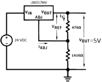 Figura 40- Circuito eletrónico do regulador LM317HV [1]