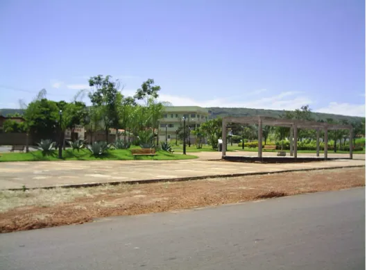 Figura 20: Praça do Ipê, município de Rio Quente Goiás, inaugurada em 2006.      