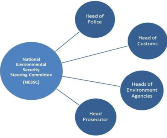 Figura 4 - Estrutura do NESSC (recomendada)  (INTERPOL, 2014) 