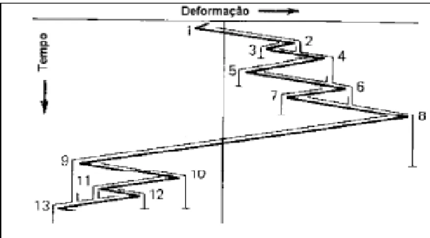 Figura 3.2.4- Exemplo do método de contagem ciclos (Petracconi, 2008). 
