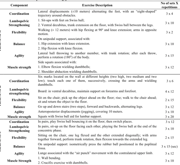 Table 1. Multicomponent training protocol 