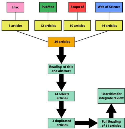 Figure 1. Flowchart of the selection process of the articles of the integrative review