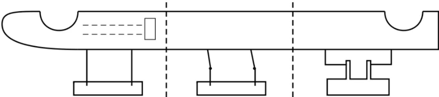 Figure 3.4: First sketched ideas for the extension and retraction mechanism in the Additional Step
