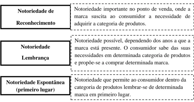 Figura 5: Tipos de Notoriedade 