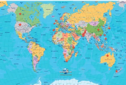 Figure 1 –  Countries that take a National Licensure Exam for Registered  Nurses in the world