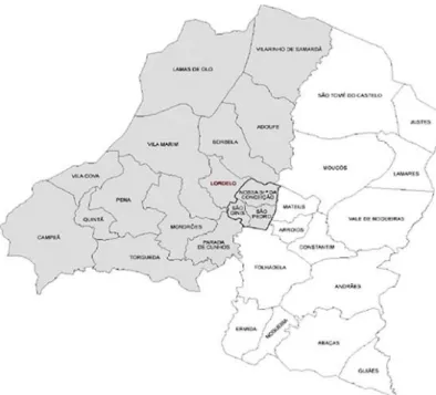 Figura 1 - Mapa do conselho de Vila Real   