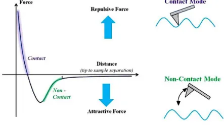 Figure 16 - different types of contact with different means of force interaction, figure adapted from (60) 