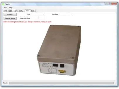 Figura 3.17: Software de descarga da informação do sistema de armazenamento para um PC.