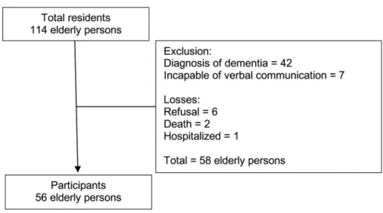 Figure 1. Flowchart of study population, Ribeirão Preto, São Paulo, 2016.