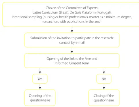 Figure 1 – Flowchart of the data collection stage with the Committee of Experts, Porto, Portugal