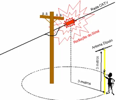 Figure 4.7 – Signal Radiation (leakage) measure method [61] 