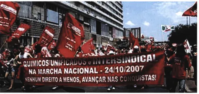 Foto 4 - Marcha  à  Brasilia-DF no dia 24 de Outubro de 2007.  Fonte: 